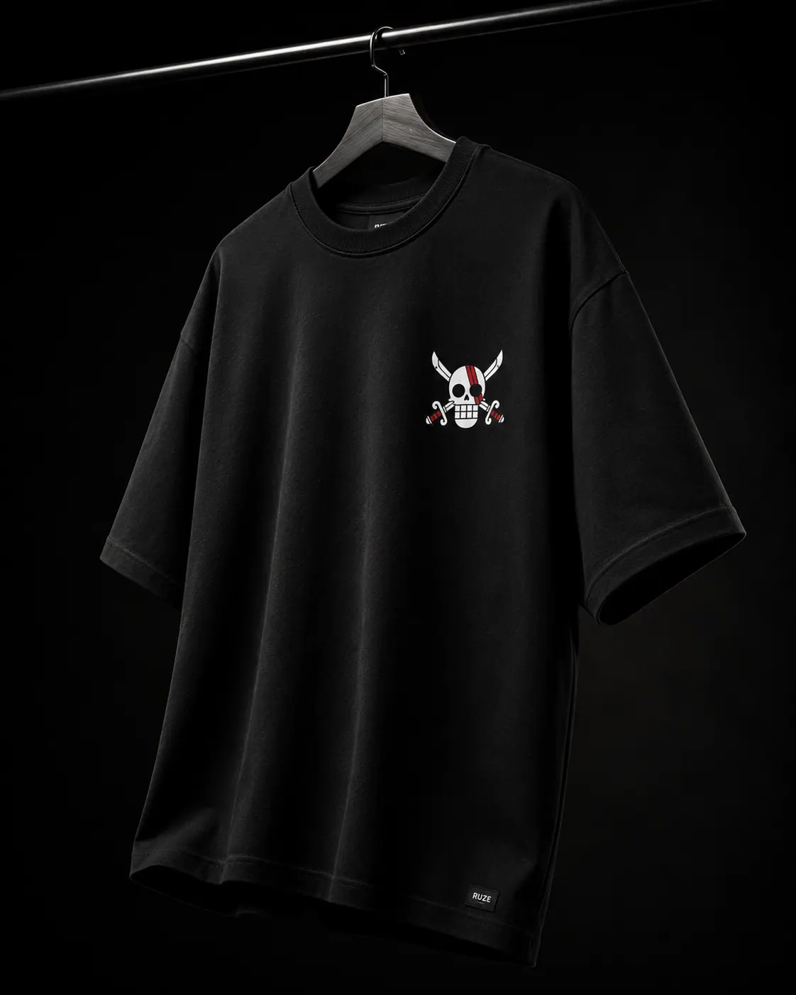 RUZE Shanks Red Emperor Oversized Tee model view