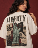 Unbroken Signal oversized T-shirt back graphic — RUZE