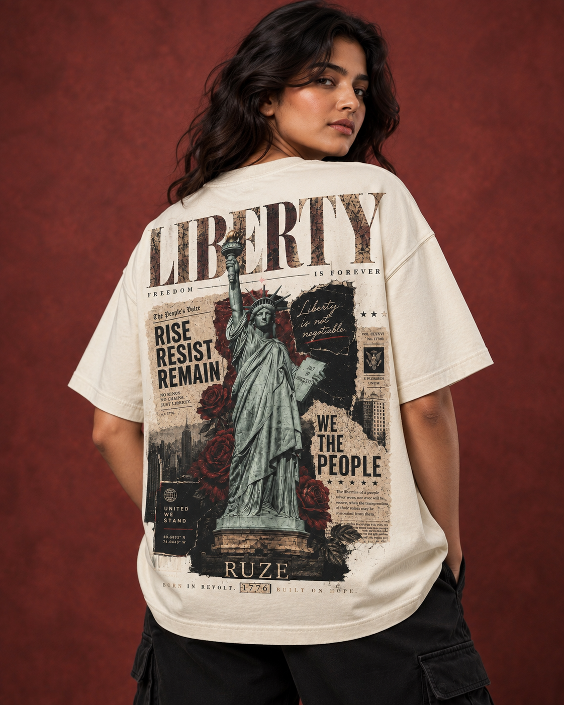 Unbroken Signal unisex oversized fit — RUZE