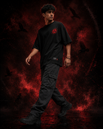 RUZE Shadow Speaks black oversized T-shirt male movement lifestyle