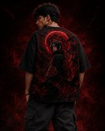RUZE Shadow Speaks red and black oversized T-shirt back artwork hero