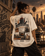 RUZE Street Code oversized T-shirt male front fit view
