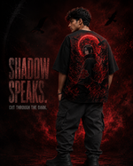 RUZE Shadow Speaks black oversized T-shirt hero campaign editorial